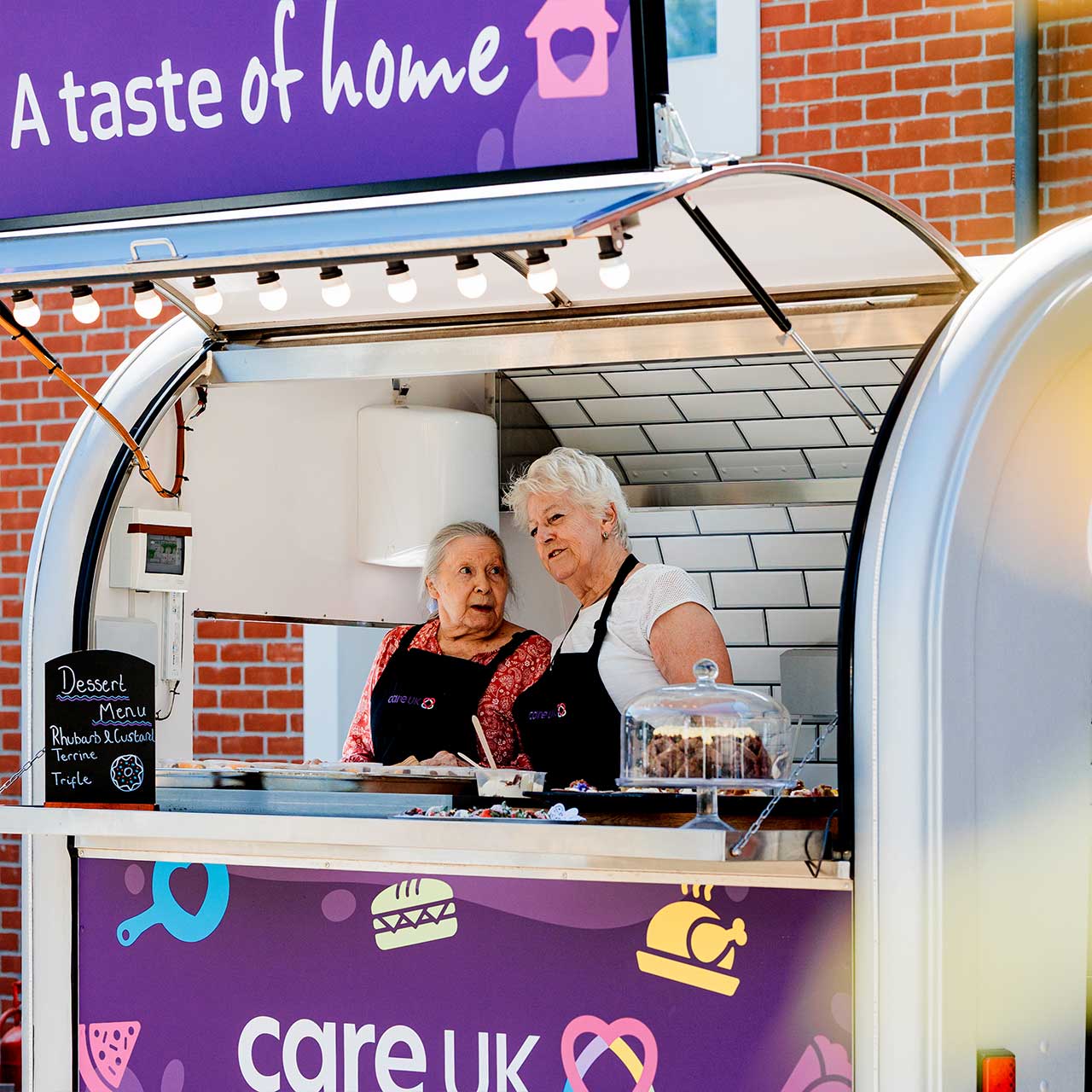 Mr Hot Dog staging a food festival vibe for Care UK's Taste of Home campaign